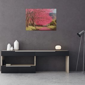Obraz kwitnących drzew (70x50 cm)
