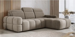 Narożnik MATEO S Wolnostojący Prawostronny Tkanina Memphis 05 kolor Kamelowy WERSAL