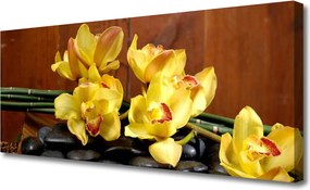 Obraz canvas na ścianę Fioletowa Orchidea w Detalu