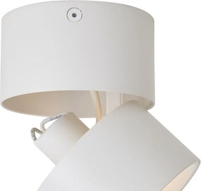 Nowoczesny reflektor natynkowy biały GU10 50mm uchylny - Echo