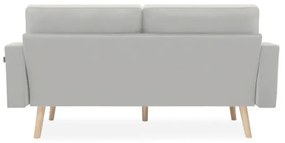 Jasnoszara 3-osobowa sofa MANDI