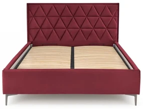 MODULO W5 zagłówek tapicerowany łóżko 160 wezgłowie bordowy, romby małe