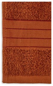 Ceglaste bawełniane ręczniki frotte zestaw 4 szt. 50x100 cm – Good Morning