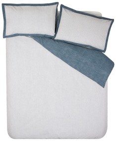 Biało-niebieska pościel dwuosobowa 230x220 cm Oxford Pinstripe – Catherine Lansfield