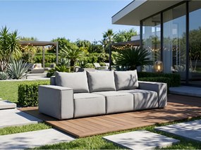 Sofa ogrodowa Garden, 3-osobowa, tkanina Article 231, szary (23)