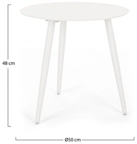 Aluminiowy okrągły stolik ogrodowy ø 50 cm Ridley – Bizzotto