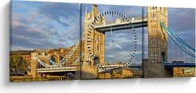 Obraz - Tower Bridge (z zegarem) (90x30 cm)