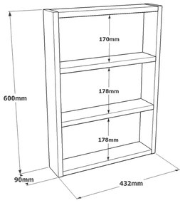 Półka kuchenna Setam Atlantic Pine