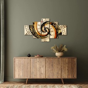 Obraz zegara (125x70 cm)