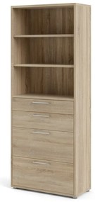 Regał modułowy w dekorze dębu 89x222 cm Prima – Tvilum