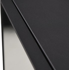 Szafka łazienkowa kleankin, 2 półki wewnętrzne, otwarta półka, obudowa ze stali, czarna, 46 x 13,5 x 58 cm