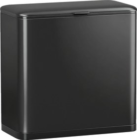 HOMCOM 8 L kosz na śmieci, ustawiany wolnostojąco lub wiszący, stal nierdzewna, czarny