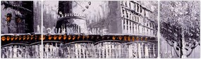 Obraz - Obraz olejny przedstawiający miasto II. (170x50 cm)