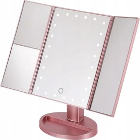Lusterko PREMIUM Do MAKIJAŻU Powiększające 3X Kosmetyczne PODŚWIETLANE LED