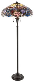 Endon 64323 - Lampa podłogowa Tiffany SULLIVAN 2xE27/60W/230V Ø 56 cm