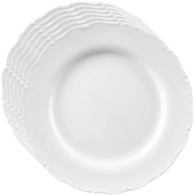 Orion Zestaw porcelanowych talerzy deserowych zbrzegiem Mona, 19 cm