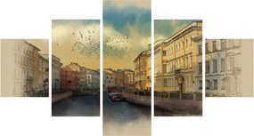 Obraz - Rzeka Mojka, Sankt Petersburg, Rosja (125x70 cm)