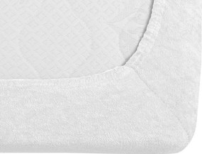 PrzytulneMieszkanie.pl Frotte prześcieradło MOLTON białe 90 x 200 cm
