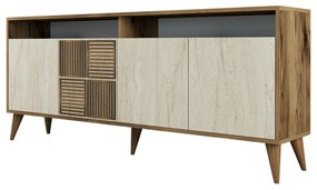 Szafka Milan 2 Walnut and Travertine