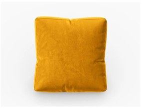 Żółta aksamitna poduszka do sofy modułowej Rome Velvet – Cosmopolitan Design