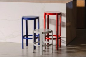 Żółty stalowy hoker (wysokość siedziska 75 cm) Doon – noo.ma