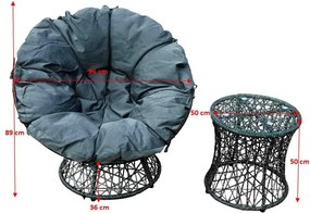 Mały zestaw mebli ogrodowych Twist