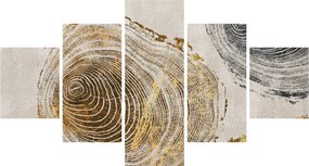 Obraz - Abstrakcja pnia (125x70 cm)