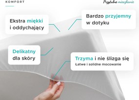 Nieprzemakalny frotowy ochraniacz na materac GUARD 90 x 200 cm