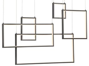 Redo 01-2318 - LED Żyrandol ściemnialny na lince PLANA LED/80W/230V czarny