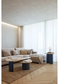 Czarny stolik w dekorze jesionu 120x50 cm Nori – Teulat