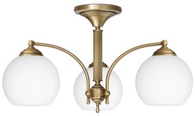 Niski mosiężny żyrandol 3 punktowy do sypialni QV-S3K