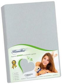 Prześcieradło Bellatex Jersey średnio szare