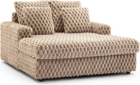 Fotel Wypoczynkowy Sofa KOBEL Brązowy Pluszowy Nowoczesny