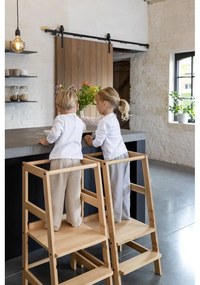 Pomocnik kuchenny dla dzieci z litego drewna bukowego w naturalnym kolorze Forrest – Vipack