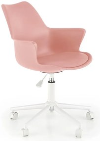 Różowy młodzieżowy fotel obrotowy W3-A66