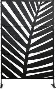 Outsunny Parawan Zewnętrzny 122x198 cm Design Liścia Palmy Stabilne Noggi | Aosom PL