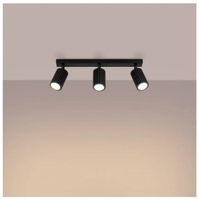 Czarna lampa sufitowa 6,5x45 cm Gleam – Nice Lamps