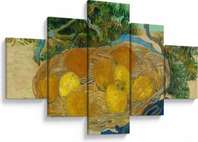 Obraz - Vincent van Gogh, Still Life of  Oranges and Lemons with  Blue Gloves, reprodukcje (125x70 cm)