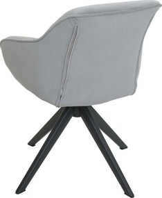 Krzesło do jadalni MCW-K28 (zestaw 6 sztuk),  tkanina/tekstylia jasnoszary