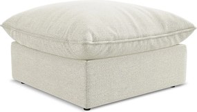 Pufa - z tkaniny bouclé - piaskowy - MANAO