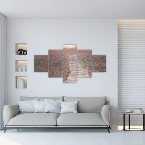 Obraz - Plaża żwirowa (125x70 cm)