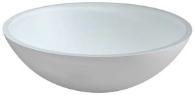 Biała szklana okrągła umywalka ø 42 cm Telica – Sapho
