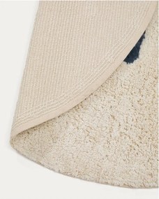 Bawełniany dywan dziecięcy odpowiedni do prania/tkany ręcznie w kolorze kości słoniowej ø100 cm Tandani – Kave Home