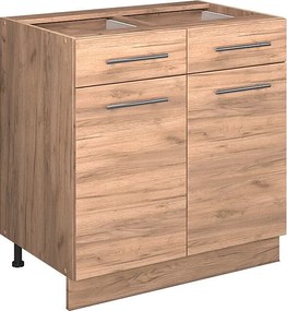 Szafka dolna do kuchni złoty dąb energetyczny 80x60x82 fame-line