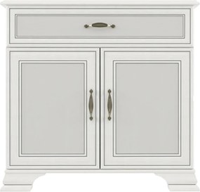 Komoda klasyczna z szafką i szufladą fineline crema H0-A13