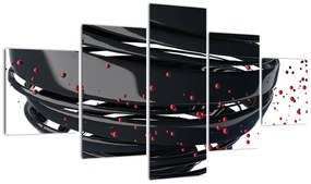 Obraz - Abstrakcja kuli ziemskiej (125x70 cm)