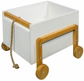 Biały kontenerek na zabawki A3-S63