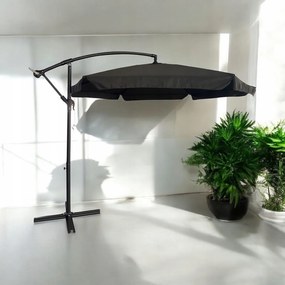 Składany parasol ogrodowy Floriva YN7011-DG, szary