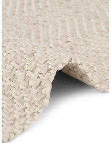 Kremowy chodnik z mieszanki wełny tkany ręcznie 80x200 cm Majoli – Elle Decoration