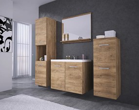 MINIO go for it, Meble łazienkowe MALAGA w kolorze dąb lefkas